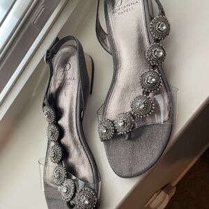Adrianna Papell Gray Embellished Women's Sandals